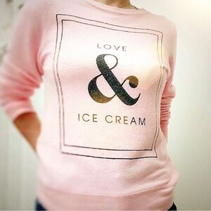 Wildfox vintage Love & ice cream sweatshirt